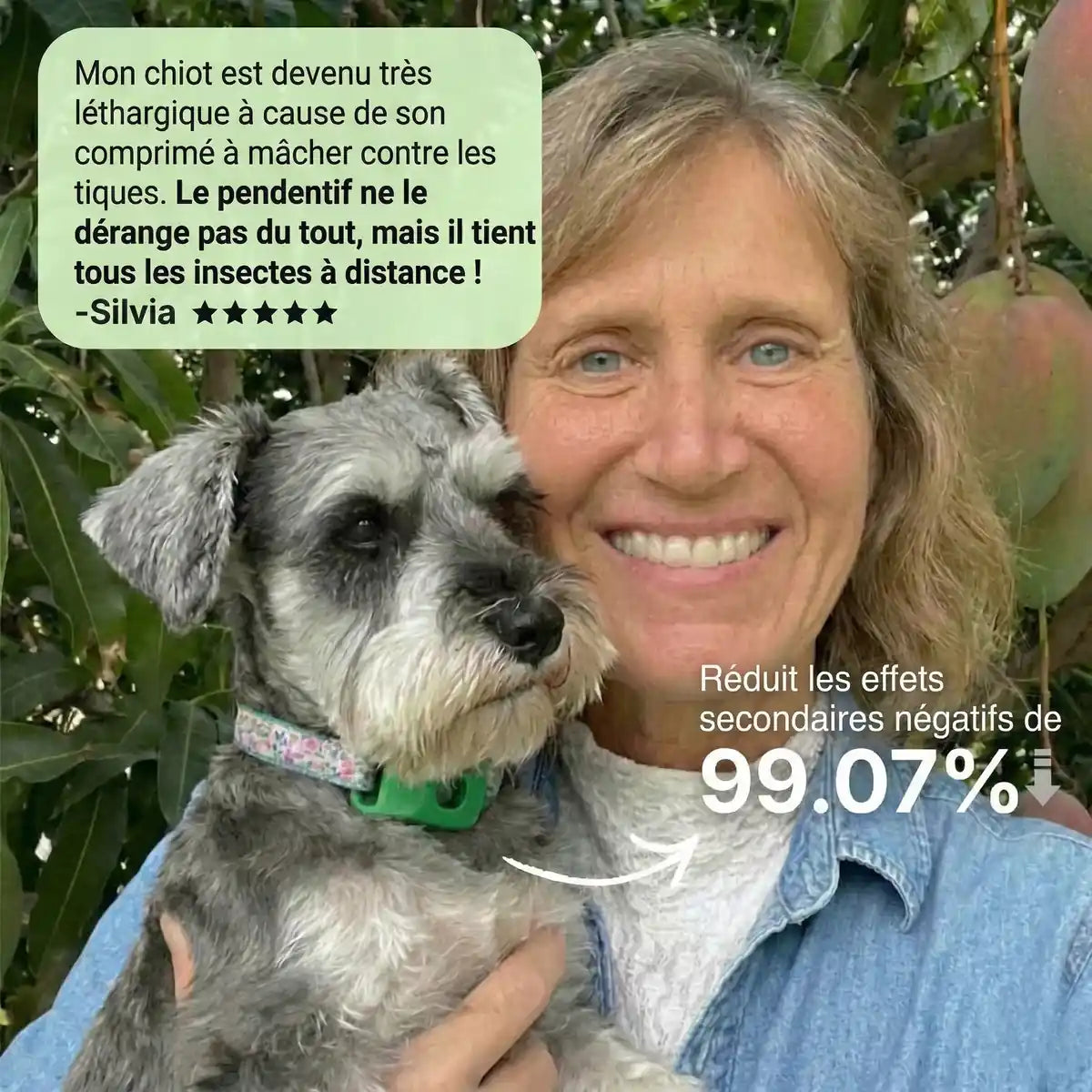 87 % des chiens subissent des effets secondaires