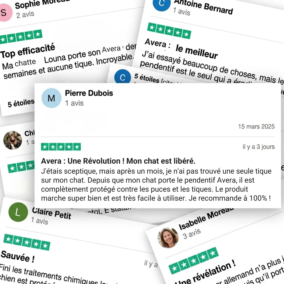 Avis clients vérifiés sur le pendentif AVERA
