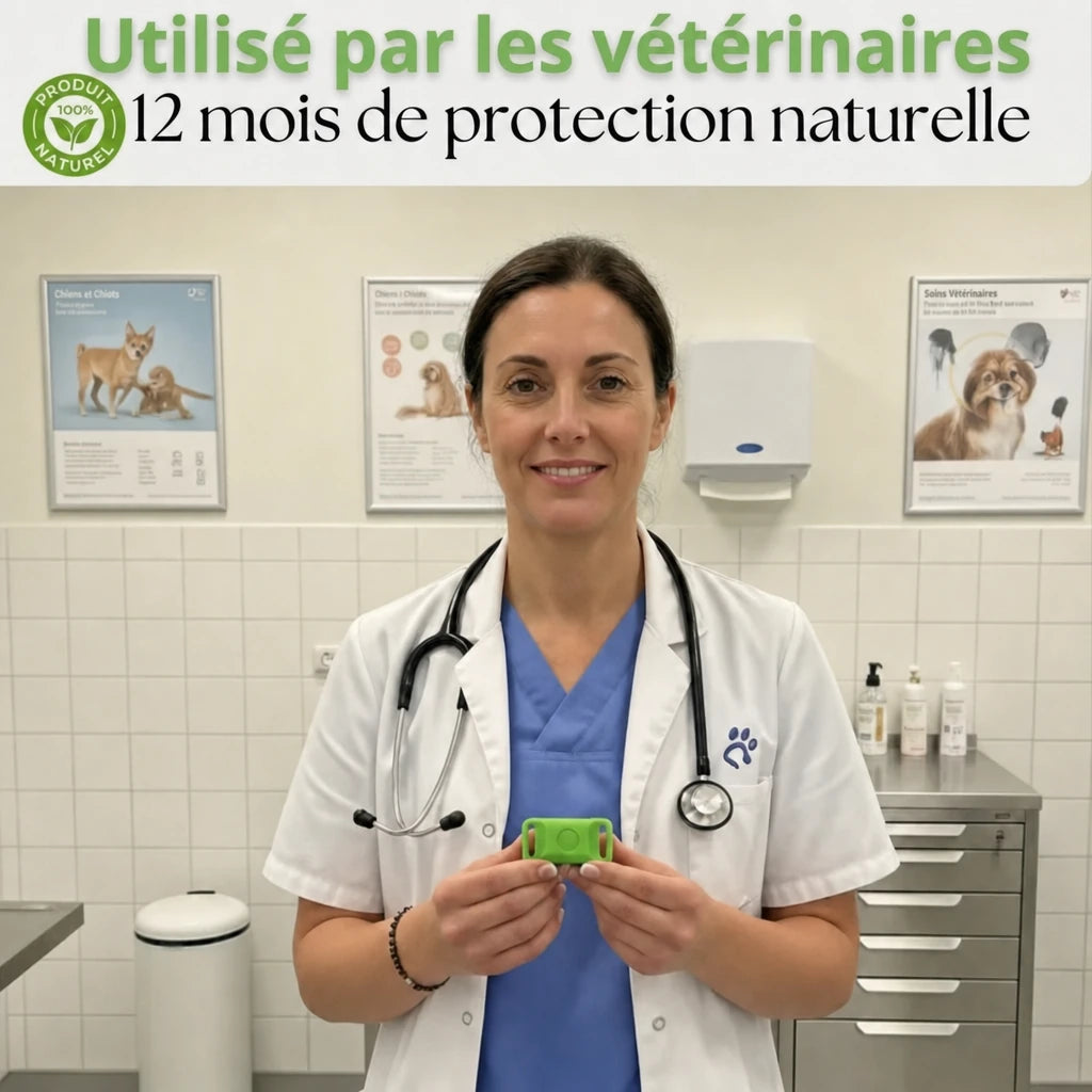 Pendentif AVERA utilisé par les vétérinaires
