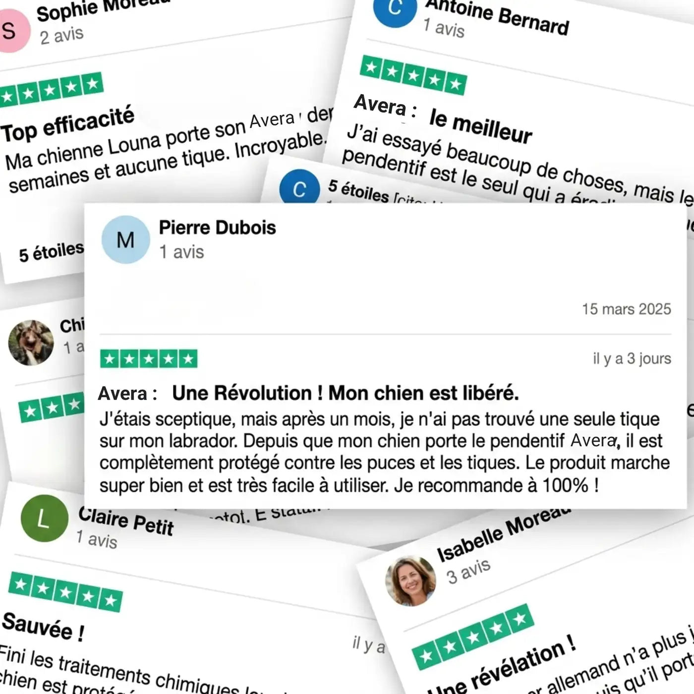 Avis clients vérifiés sur le pendentif AVERA